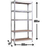 SuperHome 180x100x50cm 175Kg Metalna Montažna Polica