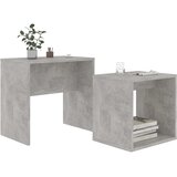  Set stolića za kavu boja betona 48x30x45 cm konstruirano drvo | shoptok.hr