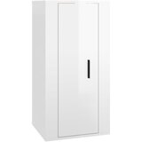 vidaXL Stenska TV omarica visok sijaj bela 40x34,5x80 cm, (20734254) | Shoptok.si