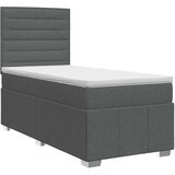  Boxspring krevet s madracem Tamnosiva 90 x 200 cm Tkanina - Tamnosiva 90 x 200 cm Dizajn linija | shoptok.hr