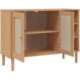  Komoda SENJA smeđa izgled ratana 112x40x80 cm masivna borovina | shoptok.hr