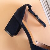 Resti Navy blue women's sandals on the post by Rumil - Footwear | Shoptok.si
