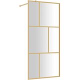  Stijenka za walk-in tuš s prozirnim staklom ESG zlatna 80x195cm | shoptok.hr