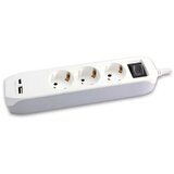  Trostruka prenosiva utičnica s USB A+ C punjačem 16 A | shoptok.hr