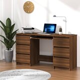 vidaXL Pisaći stol boja smeđeg hrasta 140x50x77 cm konstruirano drvo Cijene