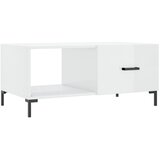  Stolić za kavu sjajni bijeli 90 x 50 x 40 cm konstruirano drvo | shoptok.hr