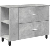 vidaXL Kopalniška enota Betonsko siva 80 x 35 x 60 cm Inženirski les, (5000244987) | Shoptok.si