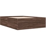  Okvir za krevet smeđi hrast 135x190 cm konstruirano drvo | shoptok.hr