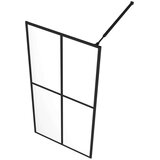 Pregrada Steklena pregrada za tuš prozorno kaljeno steklo 140x195 cm, (20683999) | Shoptok.si