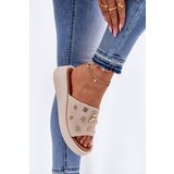 VINCEZA Women's Suede Slippers With Pins | shoptok.hr