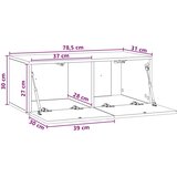  TV ormar za zid 78 5 x 31 cm Bijela Konstruirano drvo Zidne - Bijela 78 5 x 31 cm | shoptok.hr