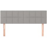 Posteljno vzglavje 2 kosa svetlo sivo 72x5x78/88 cm blago, (20932780) | Shoptok.si