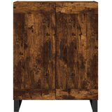  Visoka komoda dimljeni hrast 69,5x34x180 cm konstruiranog drva Slike