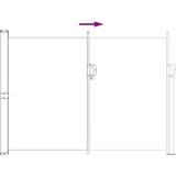  Zložljivo stransko senčilo 100% poliester, železo, jeklo, (5000247774) | Shoptok.si