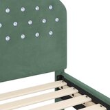  Okvir kreveta za malu djecu s naslonom Morska zelena Baršun | shoptok.hr