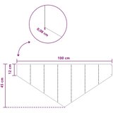  Ograda oko Travnjaka 100 x 45 cm Čelik Crna - Crna 1 | shoptok.hr