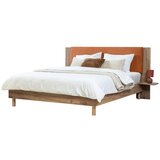 Bobochic Paris Narančasti bračni krevet s podnicom 140x190 cm Lior – Cijene