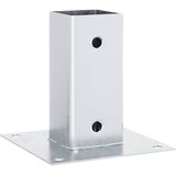  Postolja za stupove kvadratna 4 kom 71x71 mm pocinčani čelik | shoptok.hr