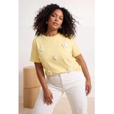 Trendyol Ženska majica Tbbss25Bf00065, Žuta | Eponuda.com