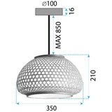 Toolight Zlatna Viseća Stropna Svjetiljka APP1577-5C | shoptok.hr