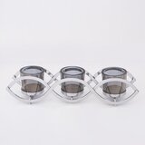  Svećnjak 33x8x8 cm, sjajni hrom | Eponuda.com