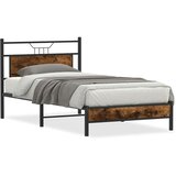  Posteljni okvir brez vzmetnice hrast 100x190 cm inženirski les, (21829087) | Shoptok.si