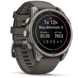 Garmin multisport GPS sat fēnix 9 47 mm, titanij, silikonski remen šljunčano sive boje | shoptok.hr
