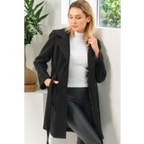 Dewberry Z6778 WOMEN'S COAT-PLAIN BLACK Cijene
