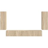  Set omare za televizijo na steni 4 pcs Sonoma hrast, (5000132527) | Shoptok.si
