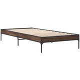  Okvir za krevet smeđi hrast 90x190 cm konstruirano drvo i metal | shoptok.hr