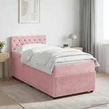  Boxspring krevet s madracem Ružičasta 80 x 200 cm Baršun | shoptok.hr