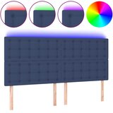  LED uzglavlje plavo 180x5x118/128 cm od tkanine | shoptok.hr