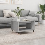 vidaXL Klubska mizica siva sonoma 60x50x40 cm inženirski les | Shoptok.si