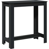 vidaXL Barska miza črna 102x50x103,5 cm inženirski les | Shoptok.si