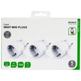 Deltaco SMART HOME mini vtičnica, LED indikator, WiFi 2.4GHz, 1xCEE 7/3, 10A, časovnik, BELA (3-kom) | Shoptok.si