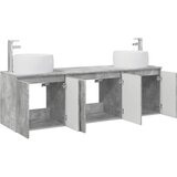  Set ormarića za kupaonicu 3 kom. Betonska siva 49,5 x 44,5 x 66 cm | shoptok.hr