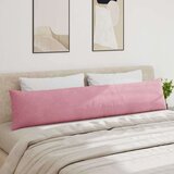 vidaXL Blazine za kavč 2 pcs Roza 200 x 40 cm Žametna tkanina | Shoptok.si