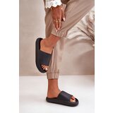 Boto PE1 Women's Lightweight Foam Slippers On Thick Sole Black Querceria | ePonuda.com