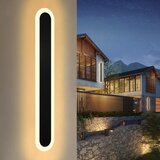 Nettlife LED stenska svetilka, zunanja stenska svetilka 100 cm črna Villa zunanja svetilka IP65 vodotesna dolga moderna 21 W, (22136402) | Shoptok.si