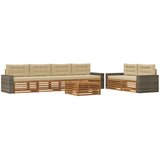  Set vanjskih sofa 7 kom. Prirodna i bež Poliester | shoptok.hr