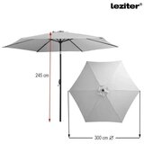 Leziter Gina vrtni dežnik 300 cm – velik dežnik za teraso in vrt | Shoptok.si