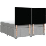  Krevet s oprugama i madracem svjetlosivi 180x200 cm od tkanine | shoptok.hr
