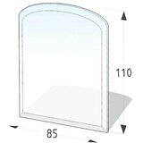 Lienbacher Steklena talna plošča, (segmentni lok, 85 x 110 cm) | Shoptok.si