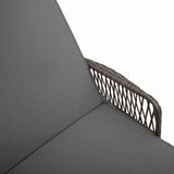  Ležaljka 3 pcs Siva i tamno siva 55 x 200 x 92 cm poliratan | shoptok.hr