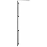 Pregrada za tuširanje od kaljenog stakla crna 80 x 195 cm | shoptok.hr