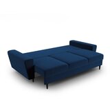 Cosmopolitan Design Modra žametna raztegljiva sedežna garnitura s prostorom za shranjevanje 235 cm Kyoto – | Shoptok.si
