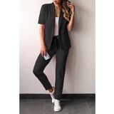 Fenzy Elegantno Odijelo S Kratkim Rukavima, Crno cijene
