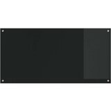 vidaXL Kuhinjska obloga Črna Steklo 120 x 60 cm Vzdržljiva | Shoptok.si