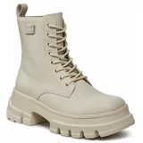 Tommy Jeans Pohodni čevlji Tjw Chunky Leather Boot EN0EN02503 Bež