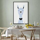  Slika - Lovely Llama (1 Part) Vertical 40x60 U crnom drvenom okviru | shoptok.hr